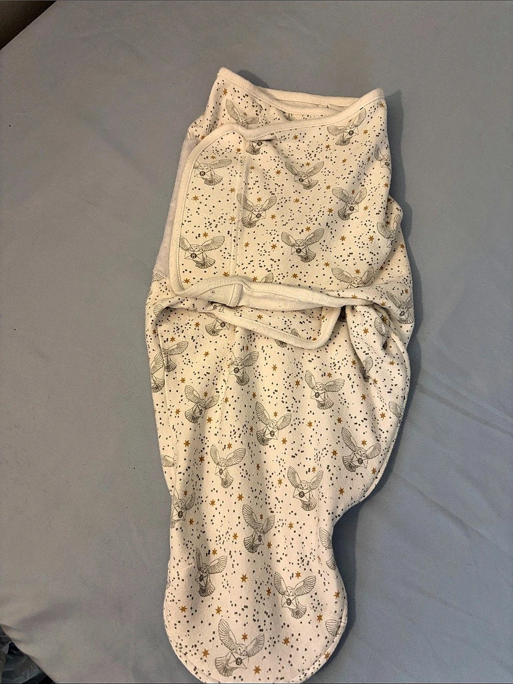 Harry Potter Baby Swaddle Cream & Gray 0-3M
